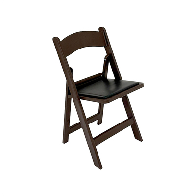 Klappstuhl outdoor braun mit Polster braun_oblique
